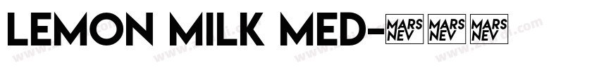 lemon milk med字体转换